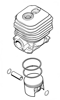 Cylinder Z Tłokiem Przecinarki STIHL TS 500i-A 4250-020-1201